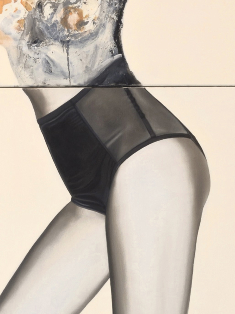 Anielka Hampson Painting Pompano Peach Pin Up